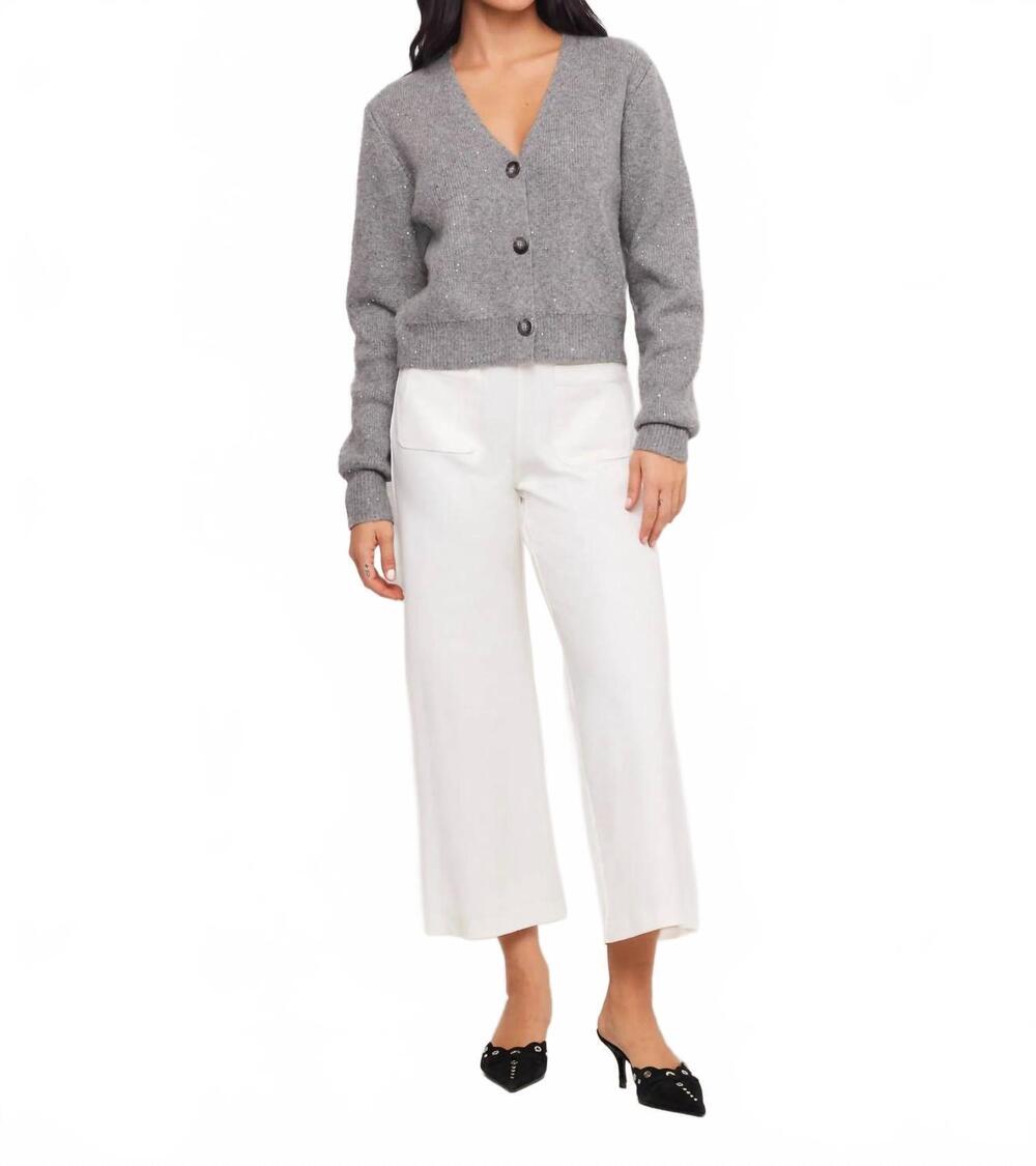 NEW FIFTEEN TWENTY women's libby cropped pocket pants in off white